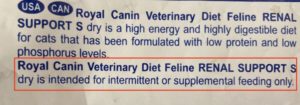 AAFCO cat kidney food